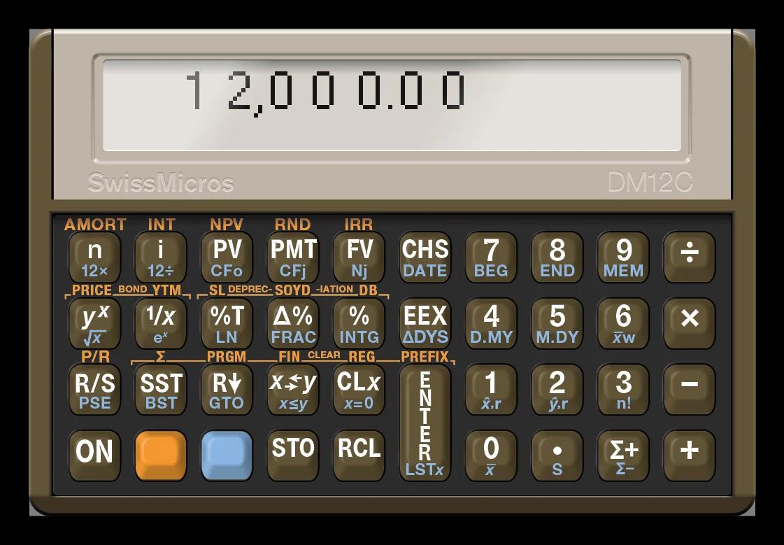 DM12C Financial Calculator
