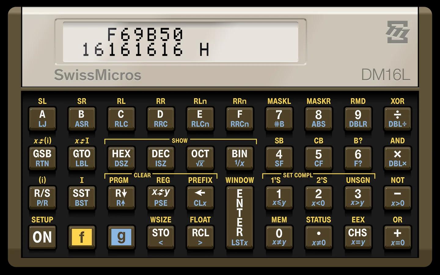 DM16L Programmer’s Calculator