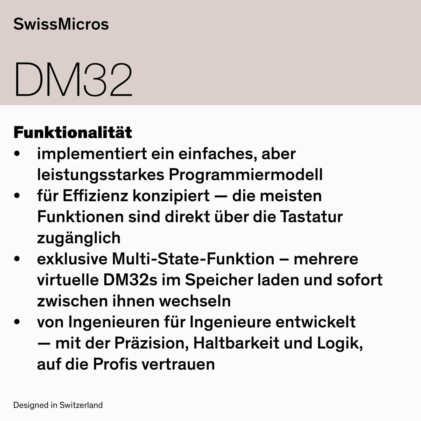 Wissenschaftlicher Taschenrechner DM32