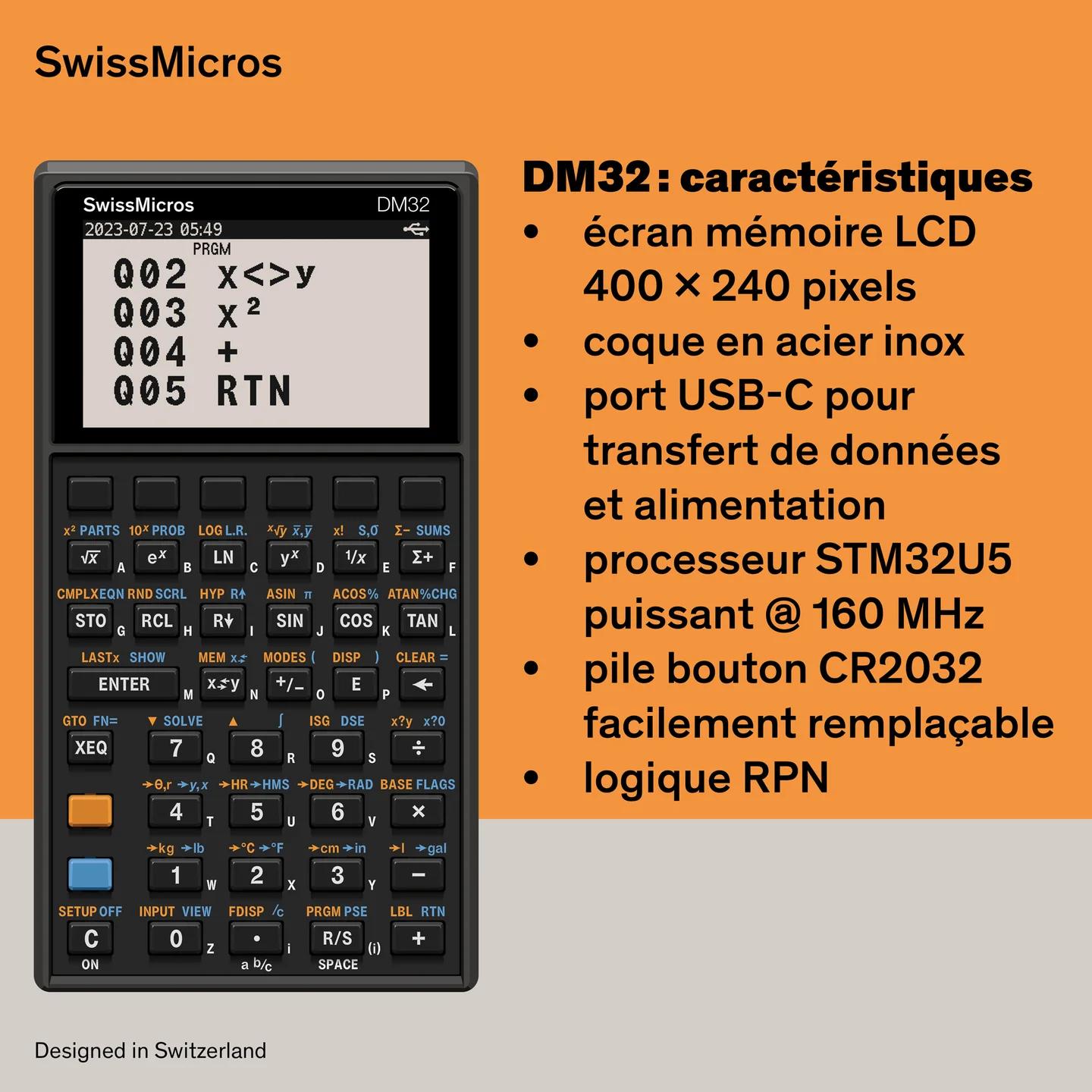 Calculatrice scientifique DM32