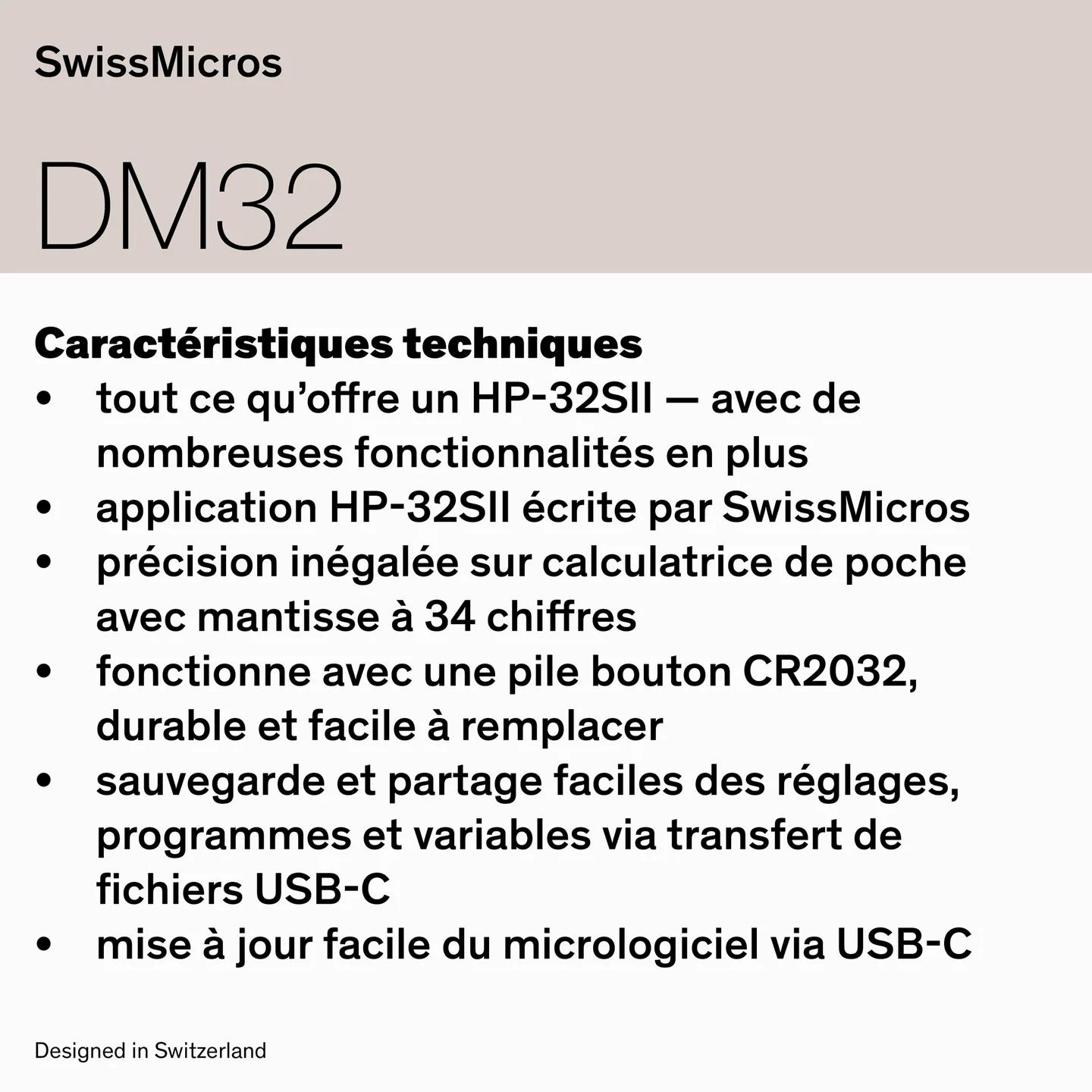 Calculatrice scientifique DM32