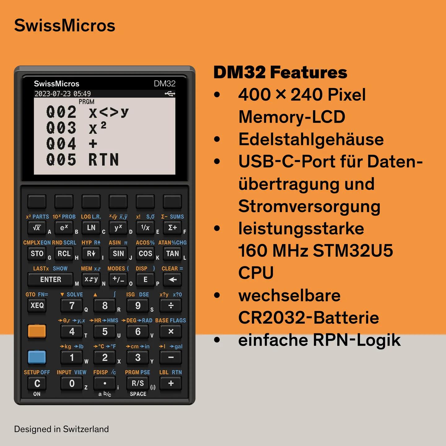 Wissenschaftlicher Taschenrechner DM32