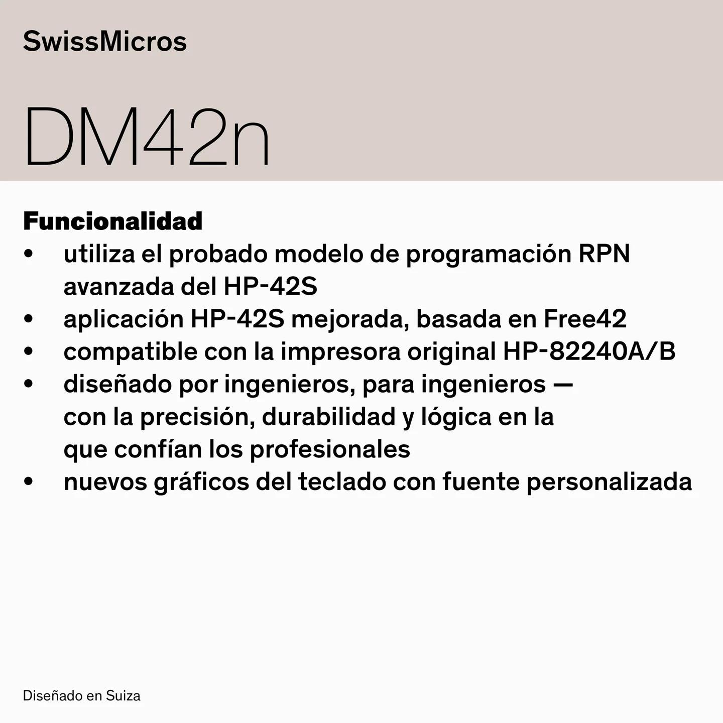 Calculadora científica DM42n