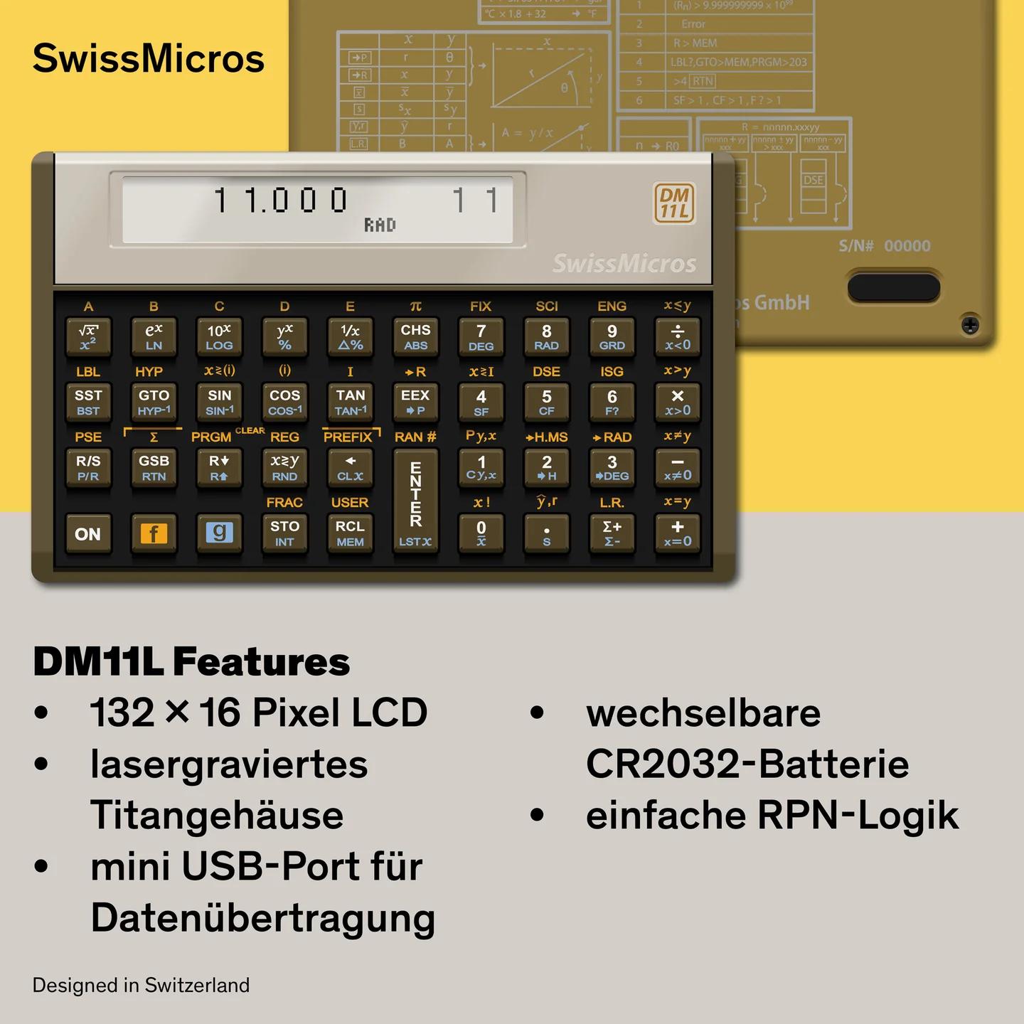 DM11L Wissenschaftlicher Taschenrechner