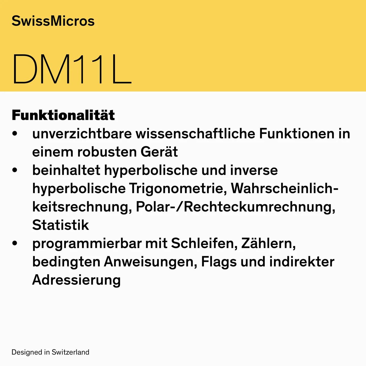 DM11L Wissenschaftlicher Taschenrechner