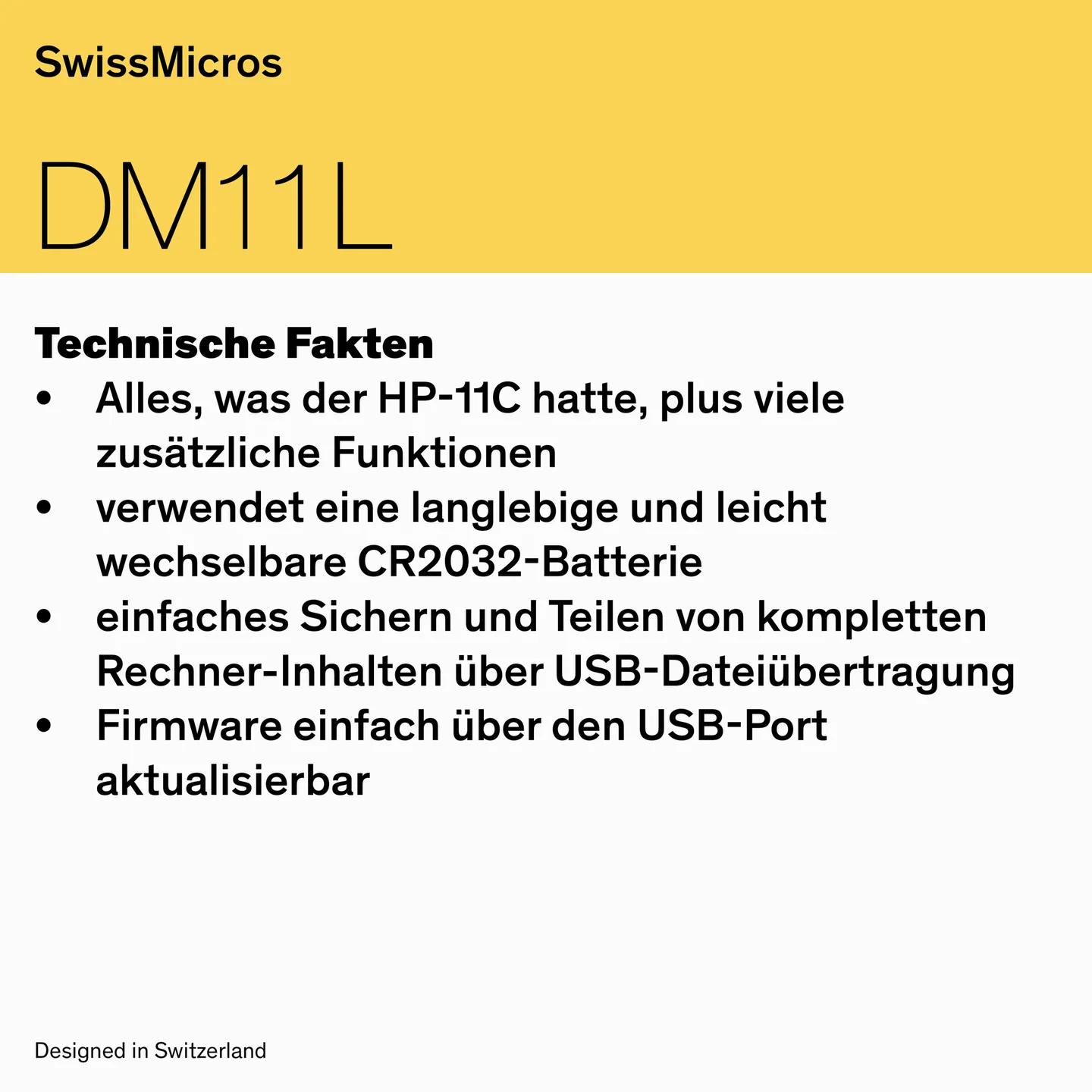 DM11L Wissenschaftlicher Taschenrechner