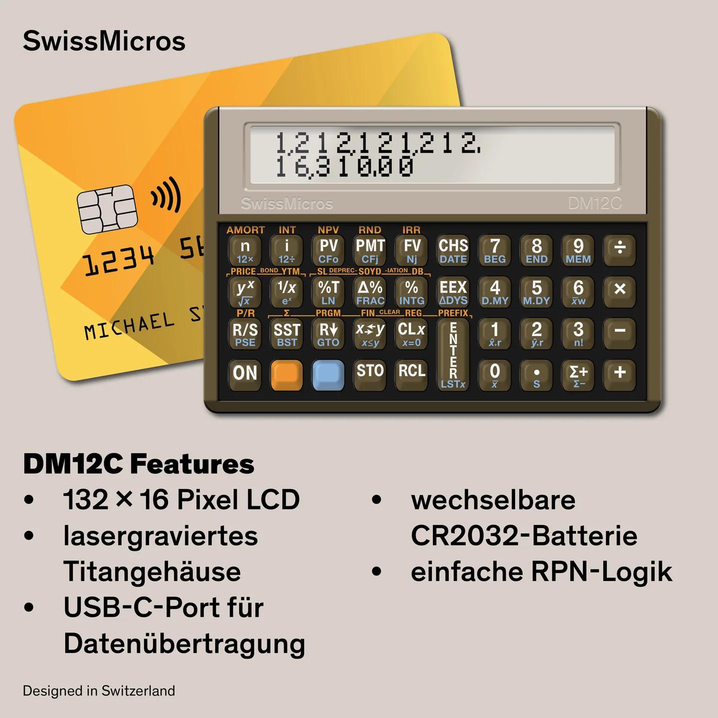 DM12C Finanzrechner