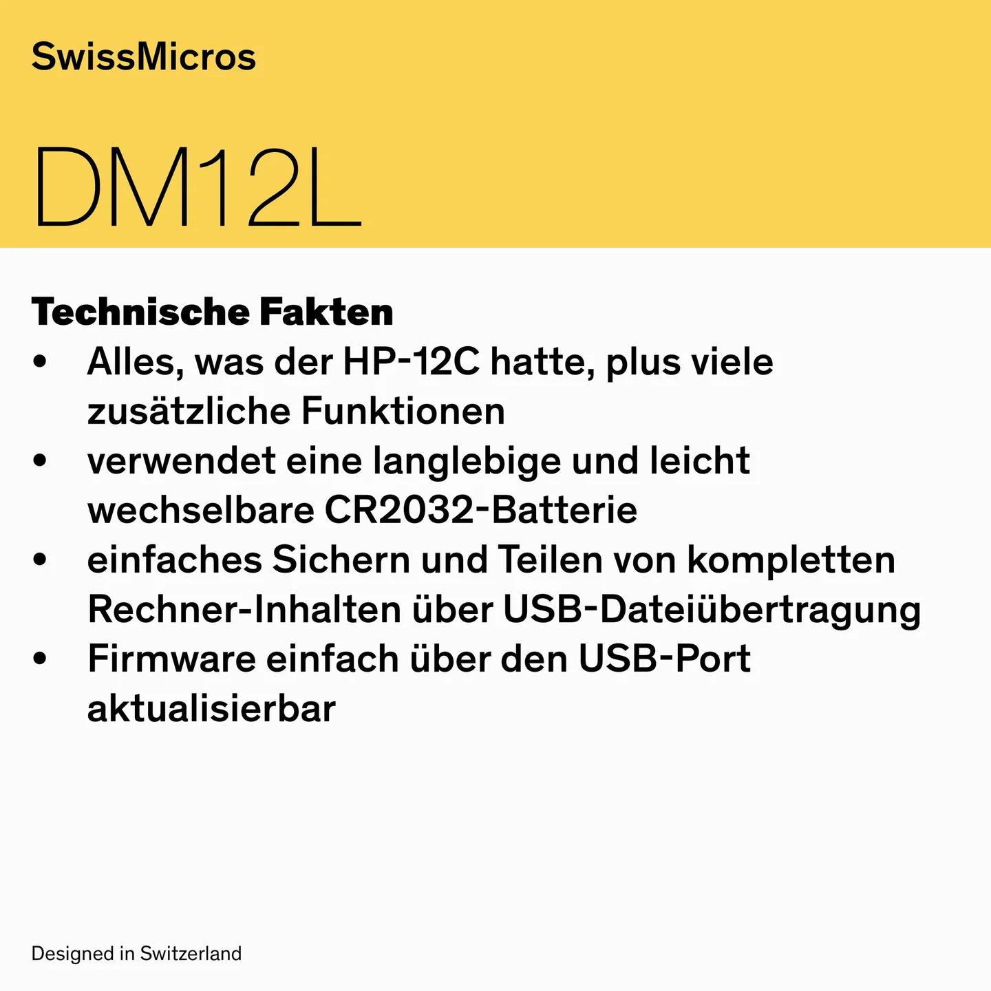 Finanzrechner DM12L