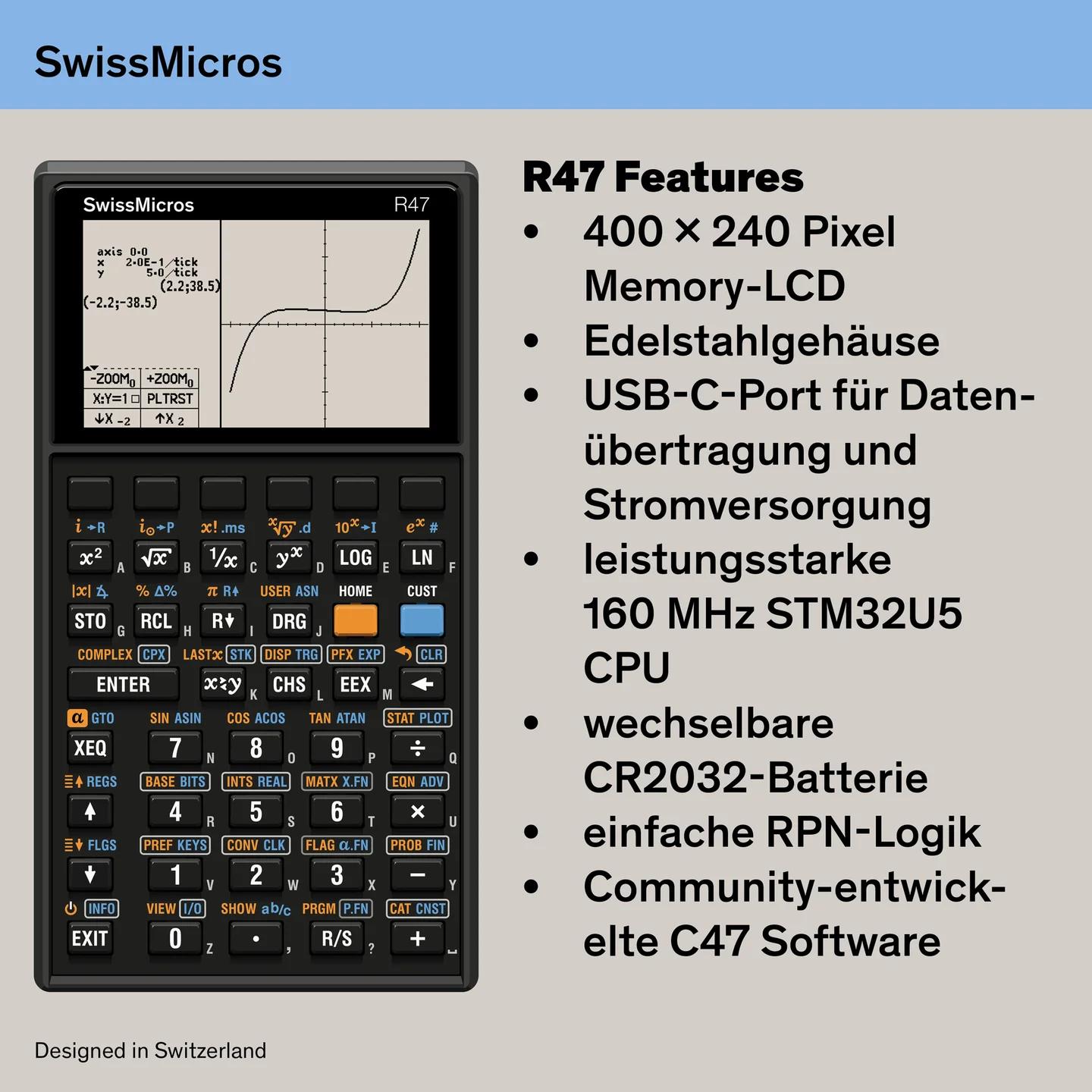 R47 Wissenschaftlicher Taschenrechner