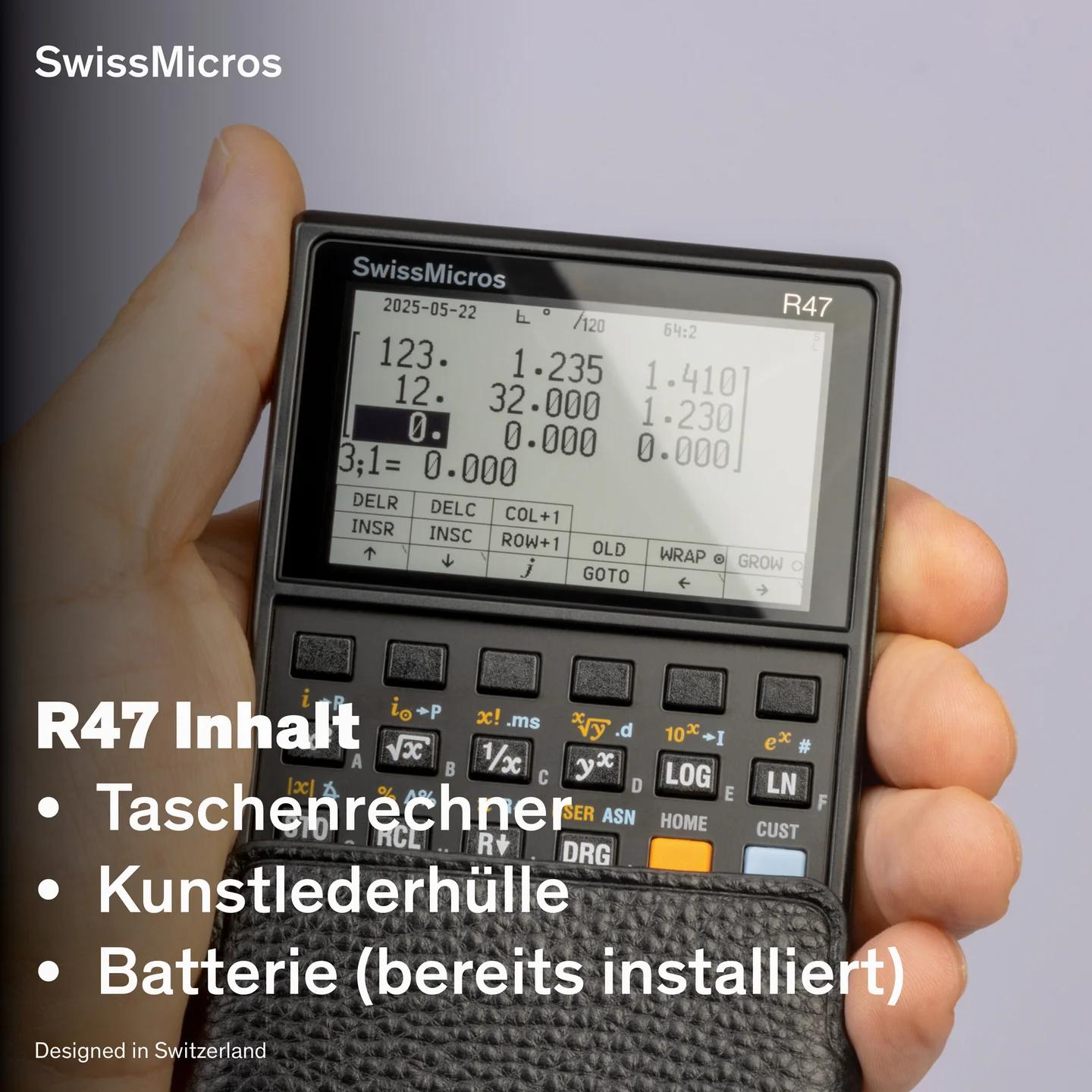 R47 Wissenschaftlicher Taschenrechner