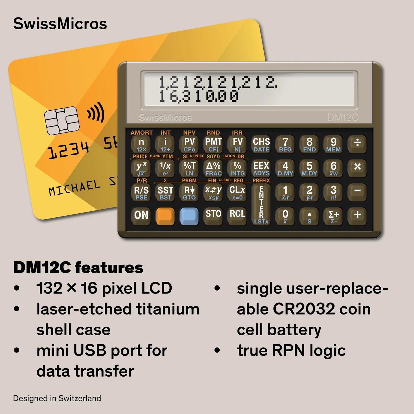 DM12C Financial Calculator