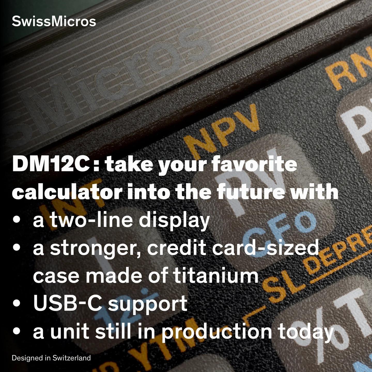 DM12C Financial Calculator
