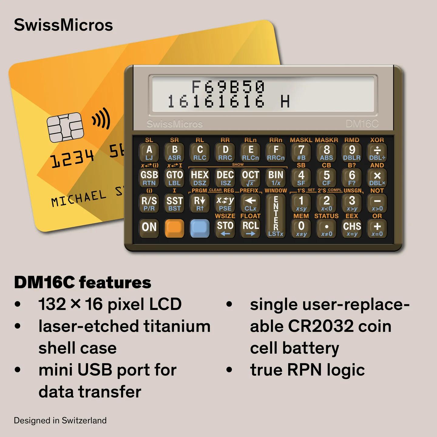 DM16C Programmer’s Calculator