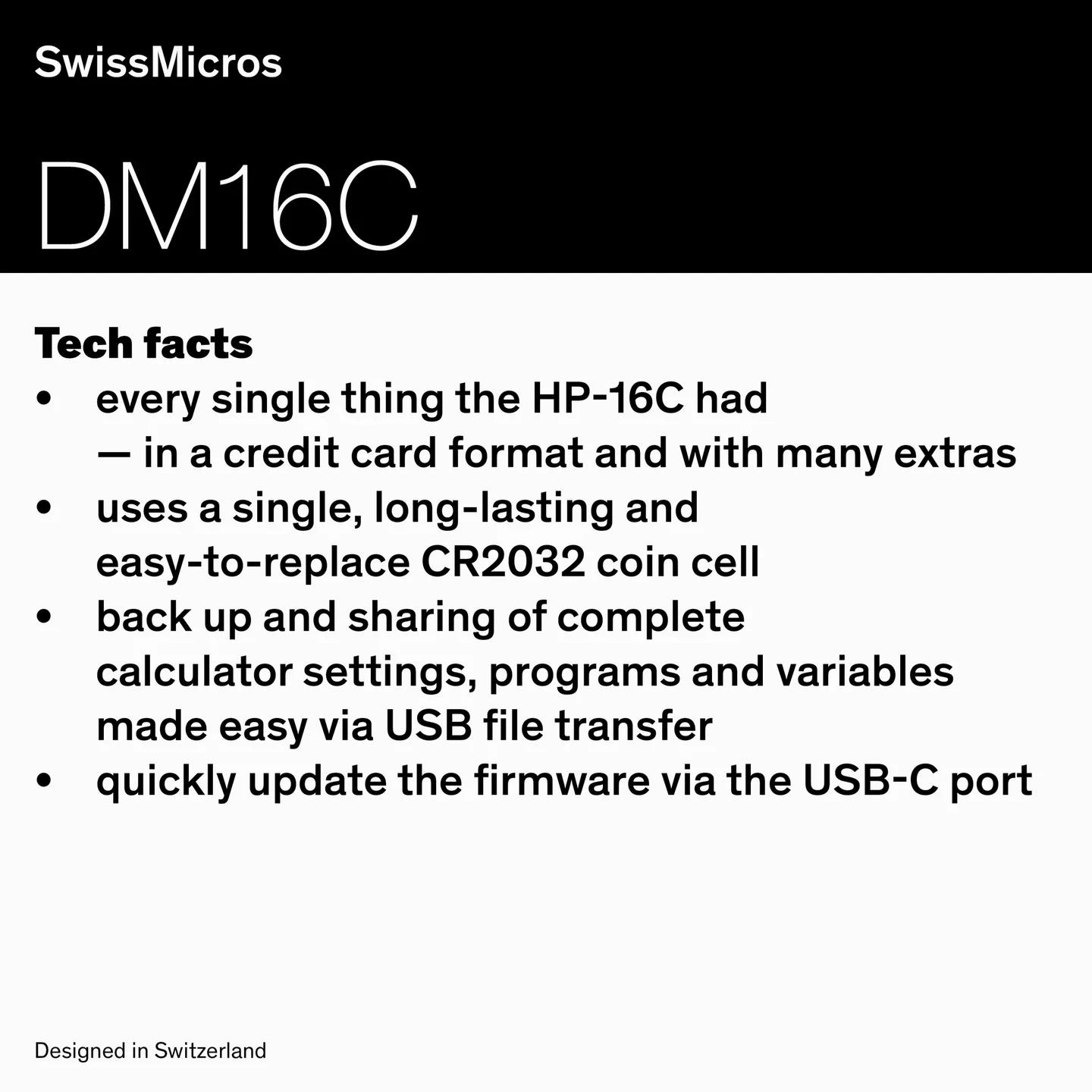 DM16C Programmer’s Calculator