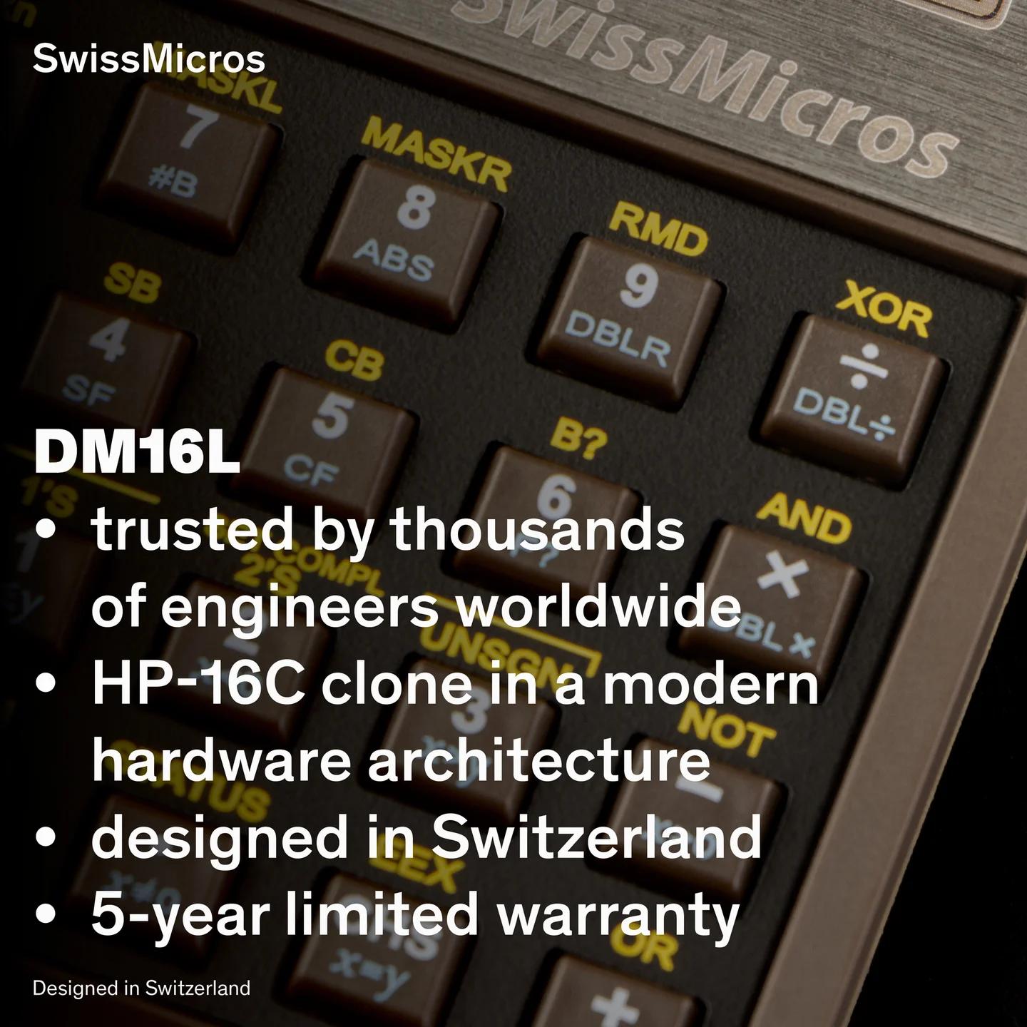 DM16L Programmer’s Calculator