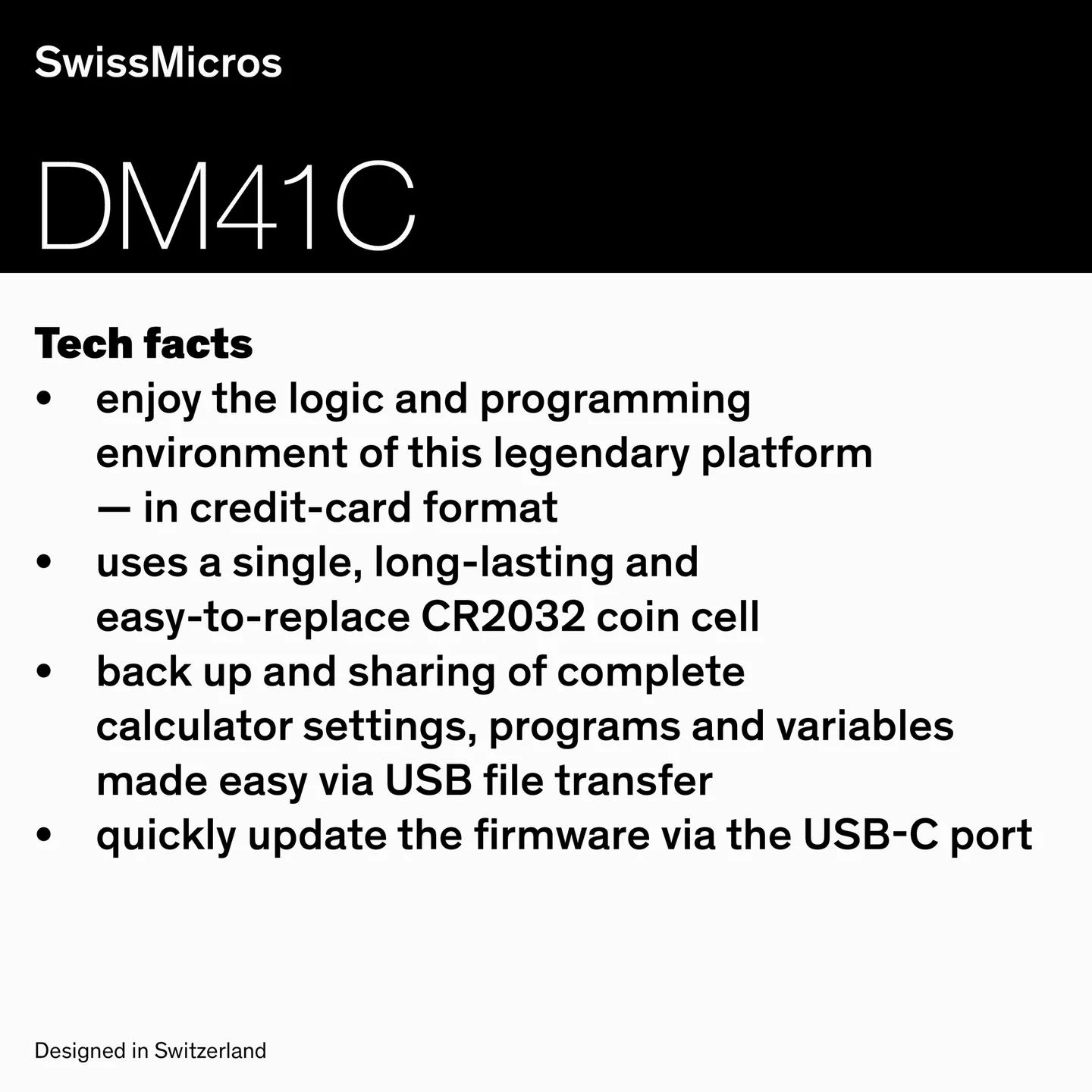 DM41C System Calculator