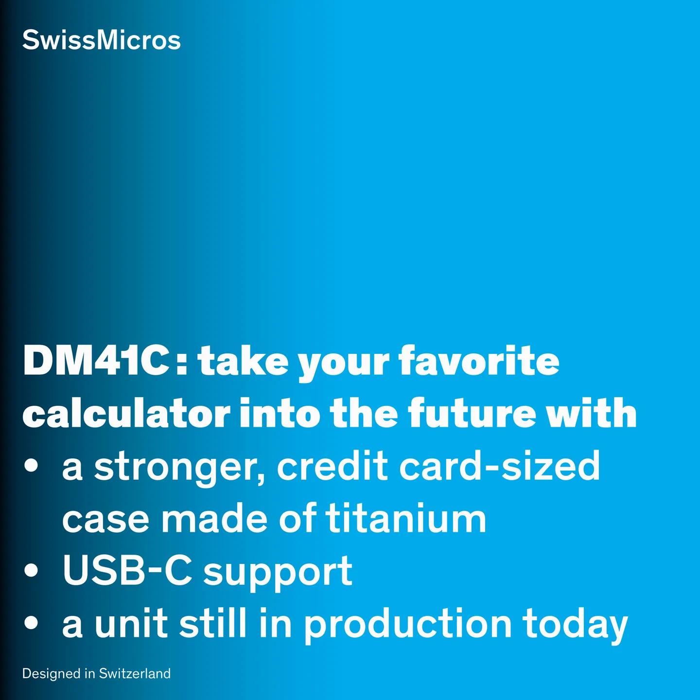DM41C System Calculator