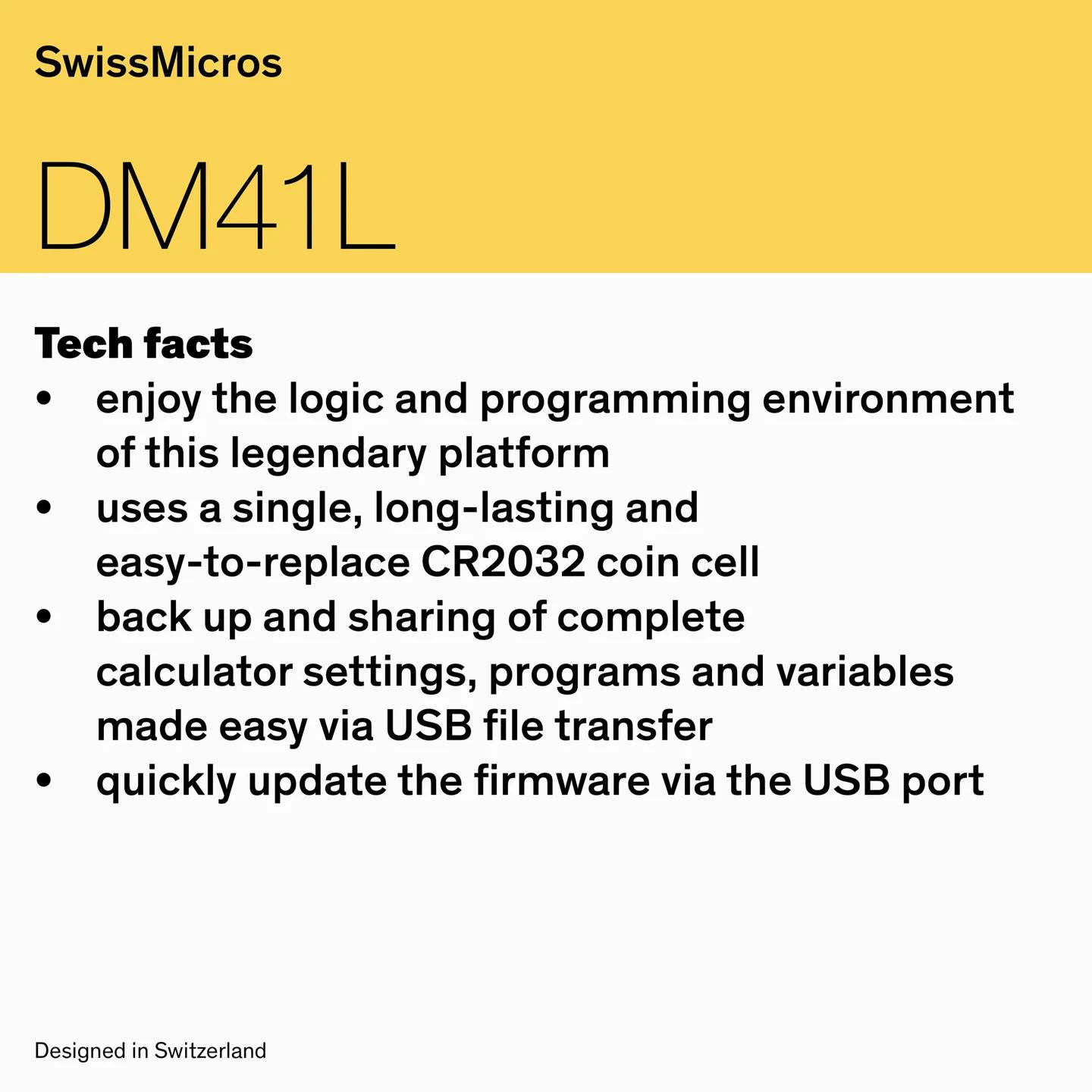 DM41L System Calculator