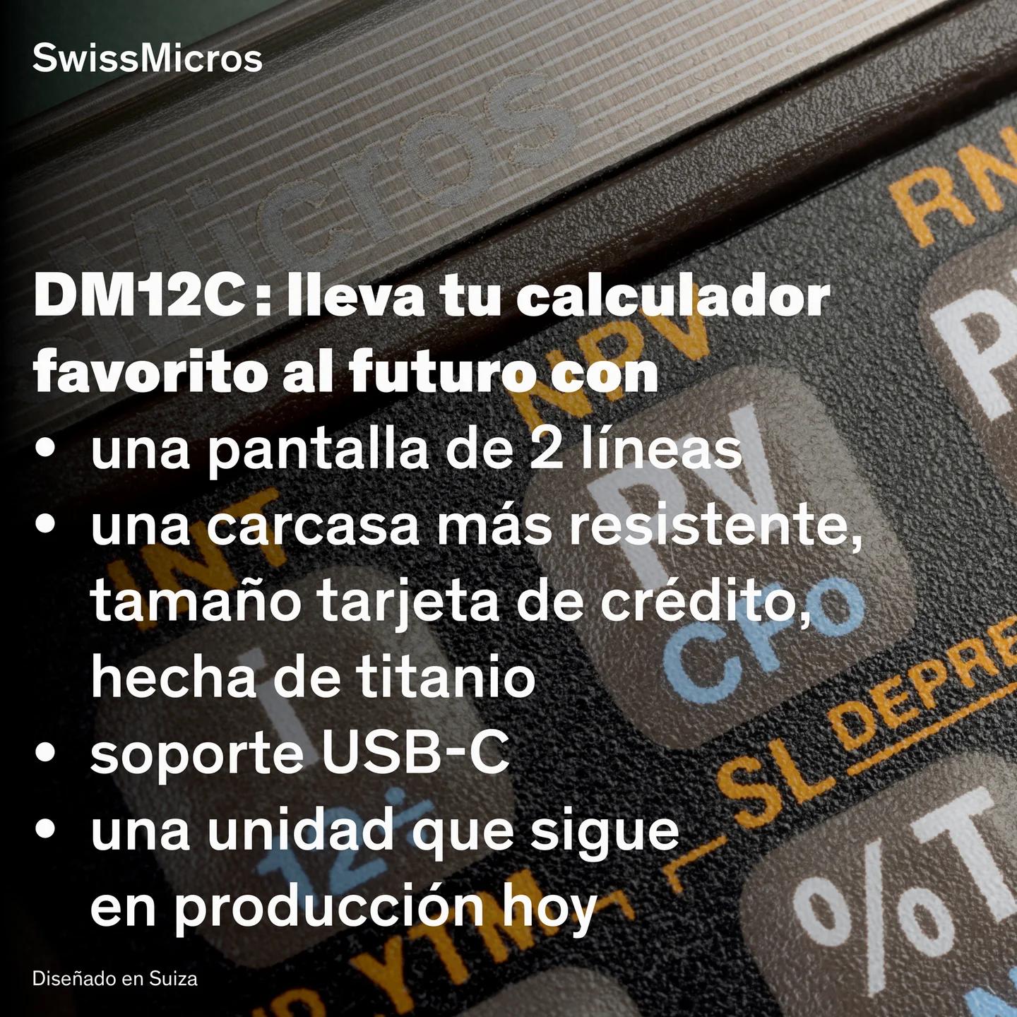 Calculadora financiera DM12C