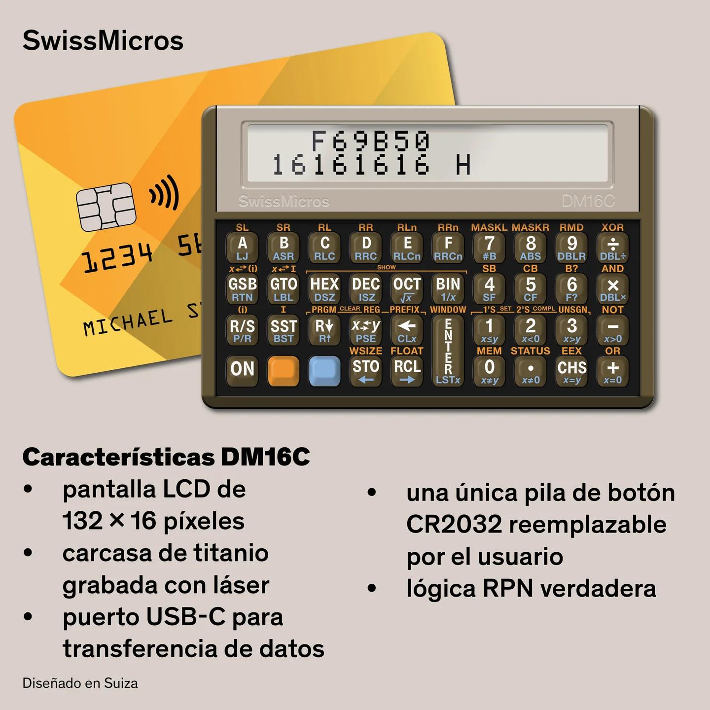 Calculadora para programadores DM16C