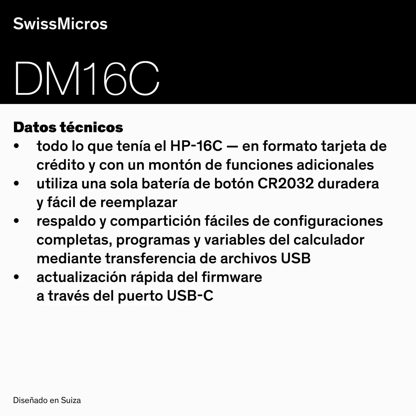 Calculadora para programadores DM16C