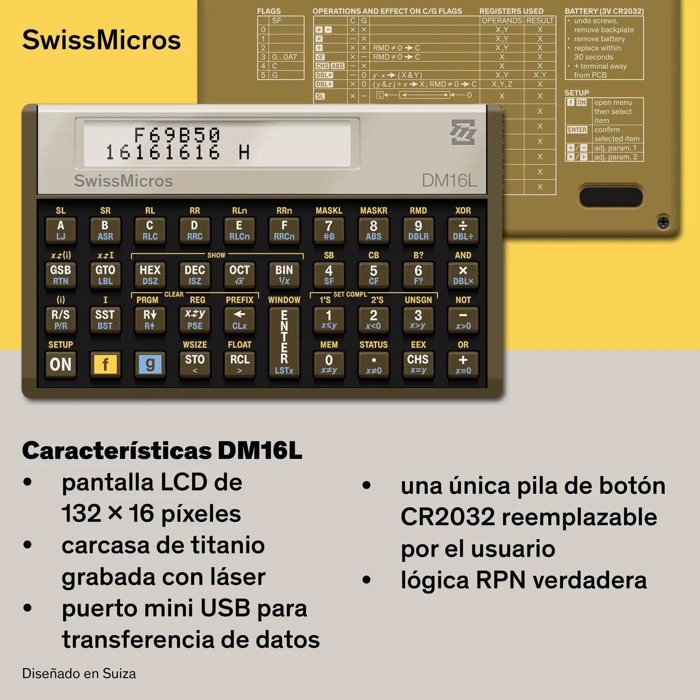 Calculadora para programadores DM16L