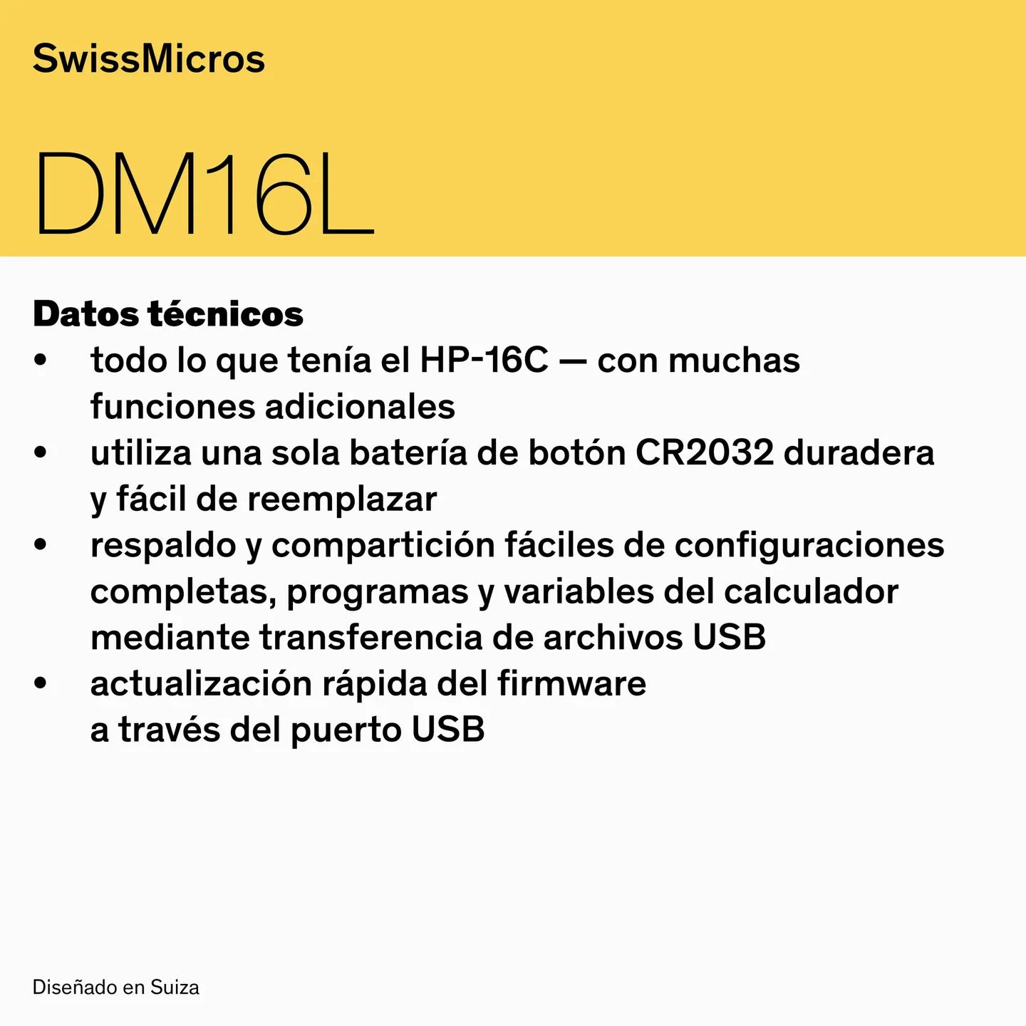Calculadora para programadores DM16L