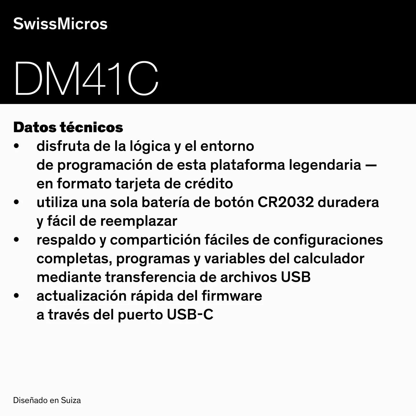 Calculadora del sistema DM41C