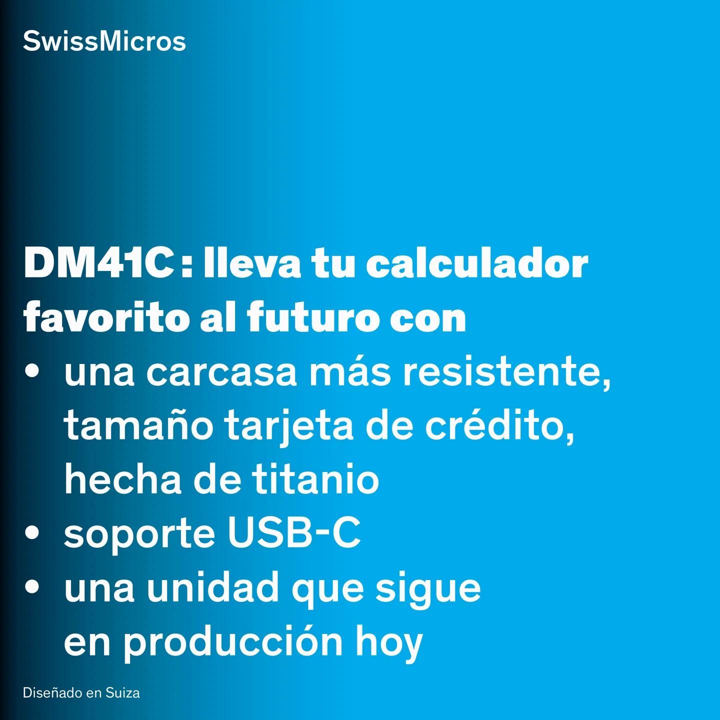 Calculadora del sistema DM41C