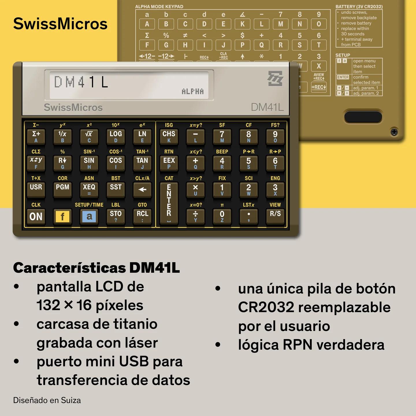 Calculadora del sistema DM41L