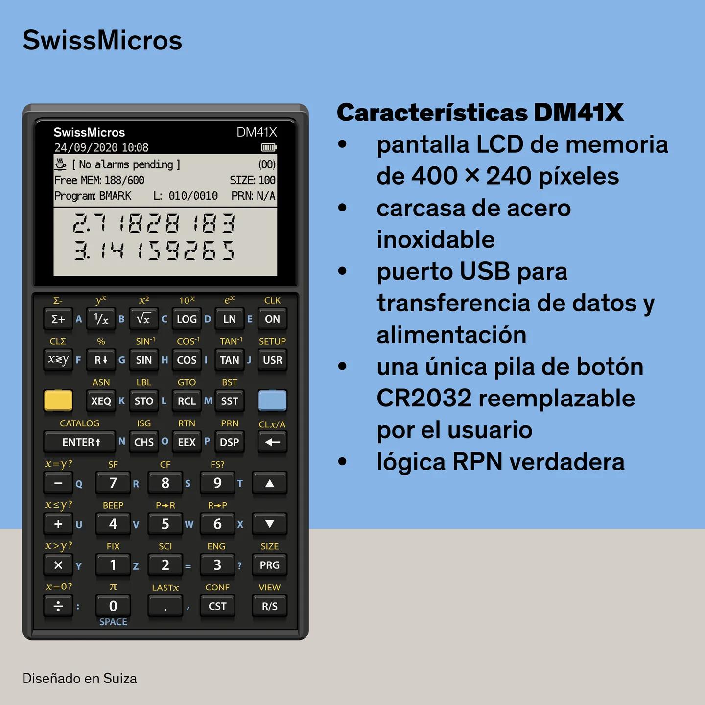 Calculadora del sistema DM41X