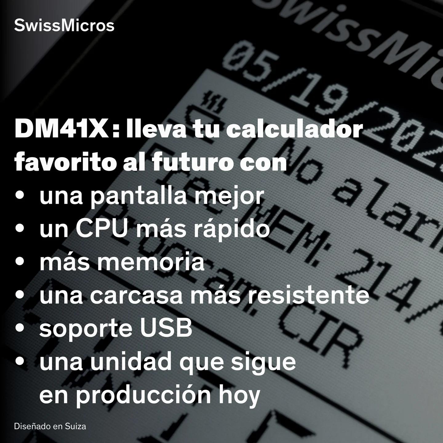 Calculadora del sistema DM41X