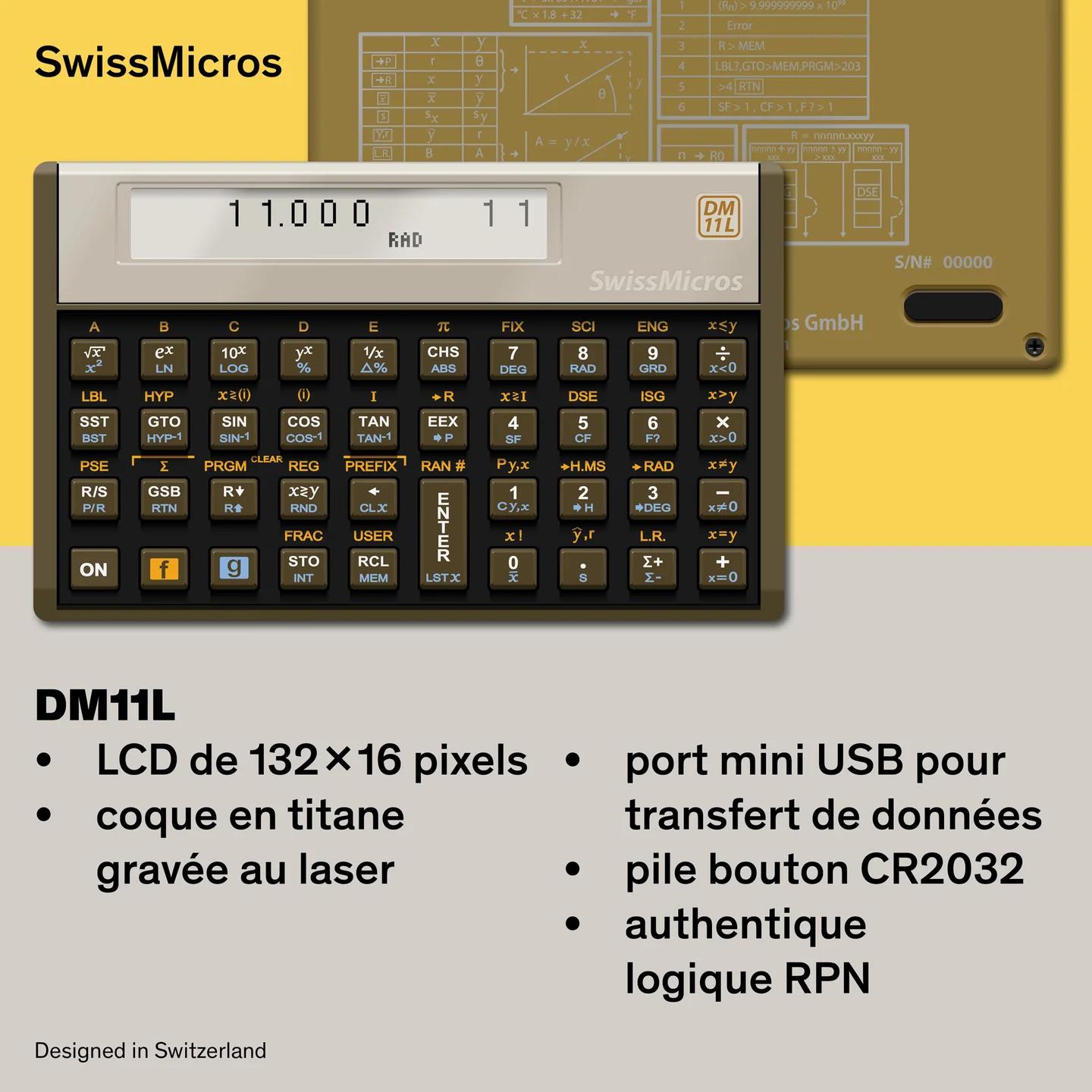 Calculatrice scientifique DM11L