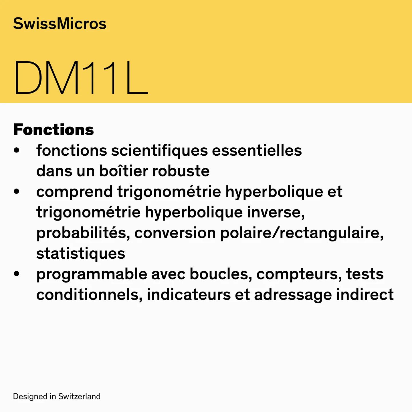Calculatrice scientifique DM11L