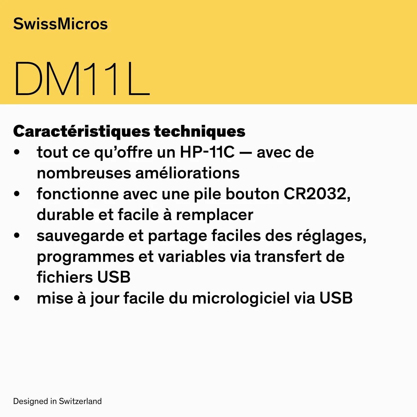 Calculatrice scientifique DM11L