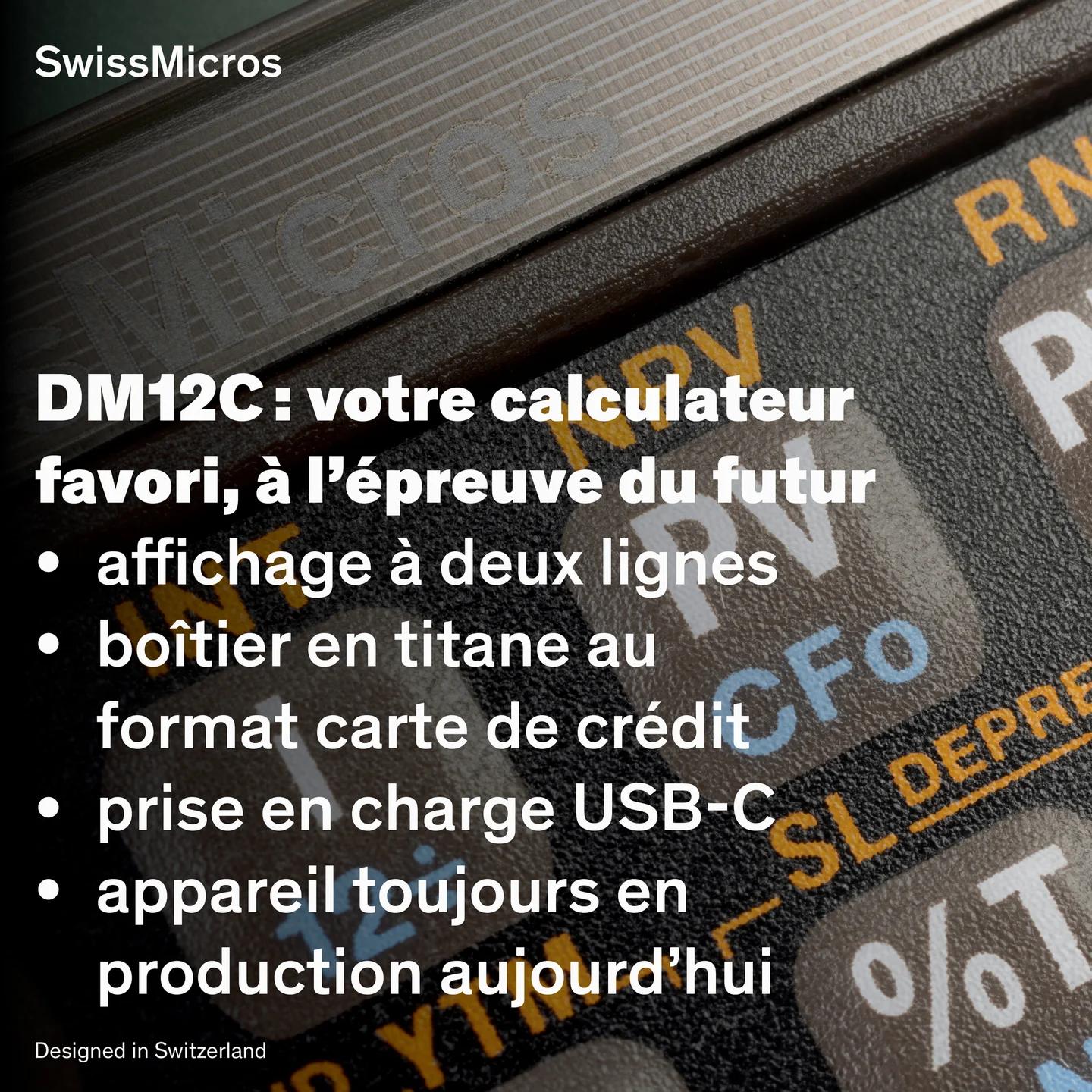 Calculatrice financière DM12C