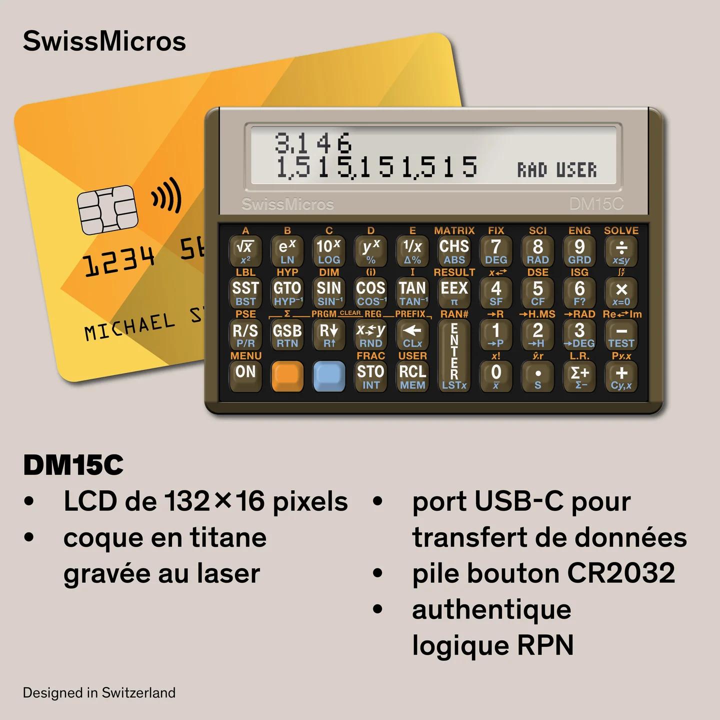 Calculatrice scientifique DM15C