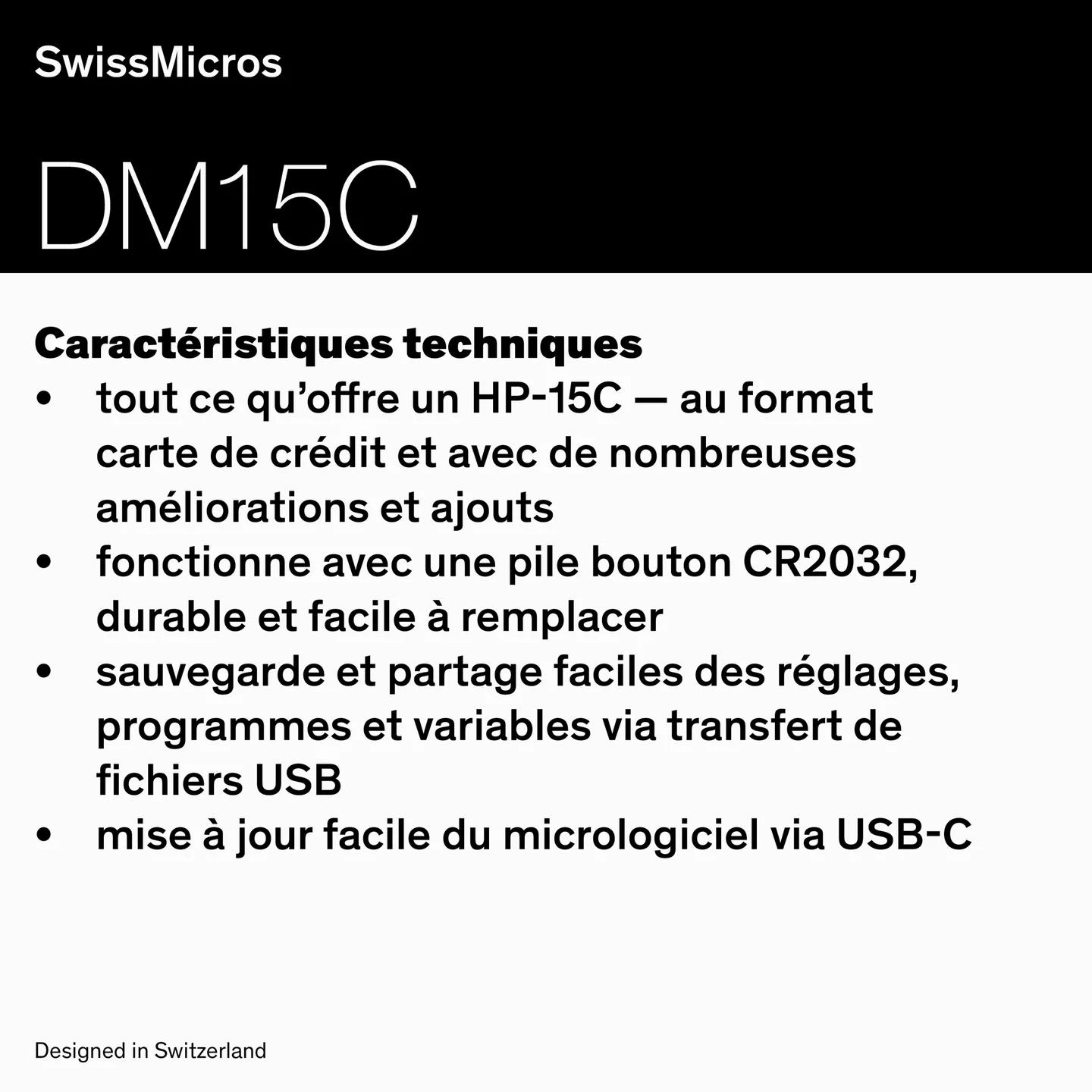 Calculatrice scientifique DM15C