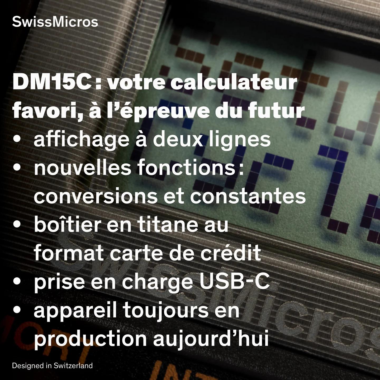 Calculatrice scientifique DM15C