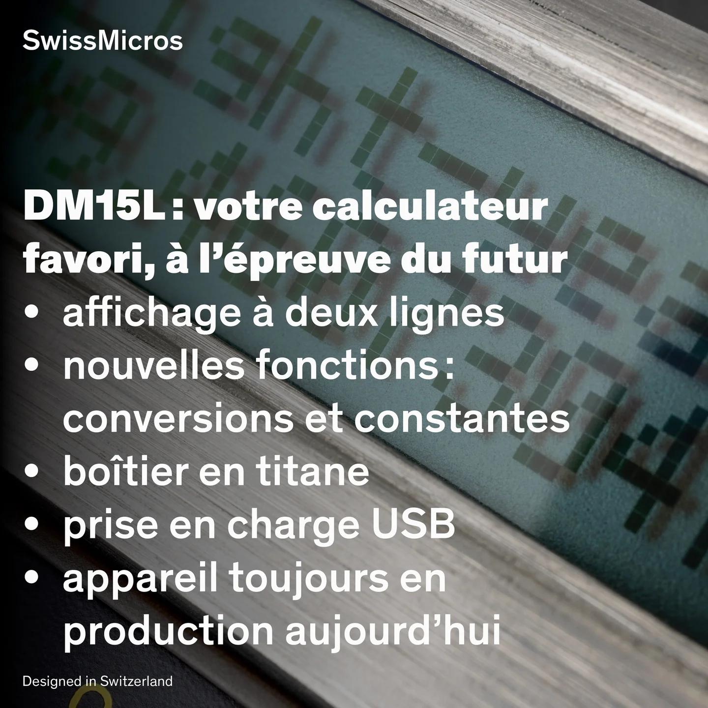 Calculatrice scientifique DM15L