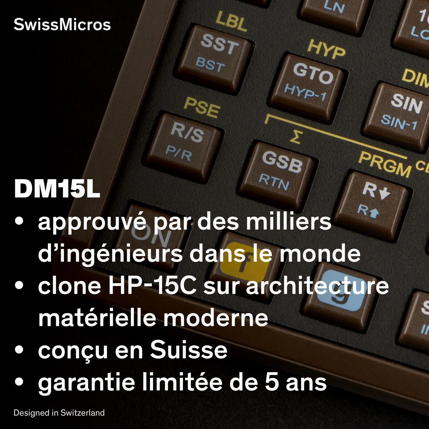 Calculatrice scientifique DM15L