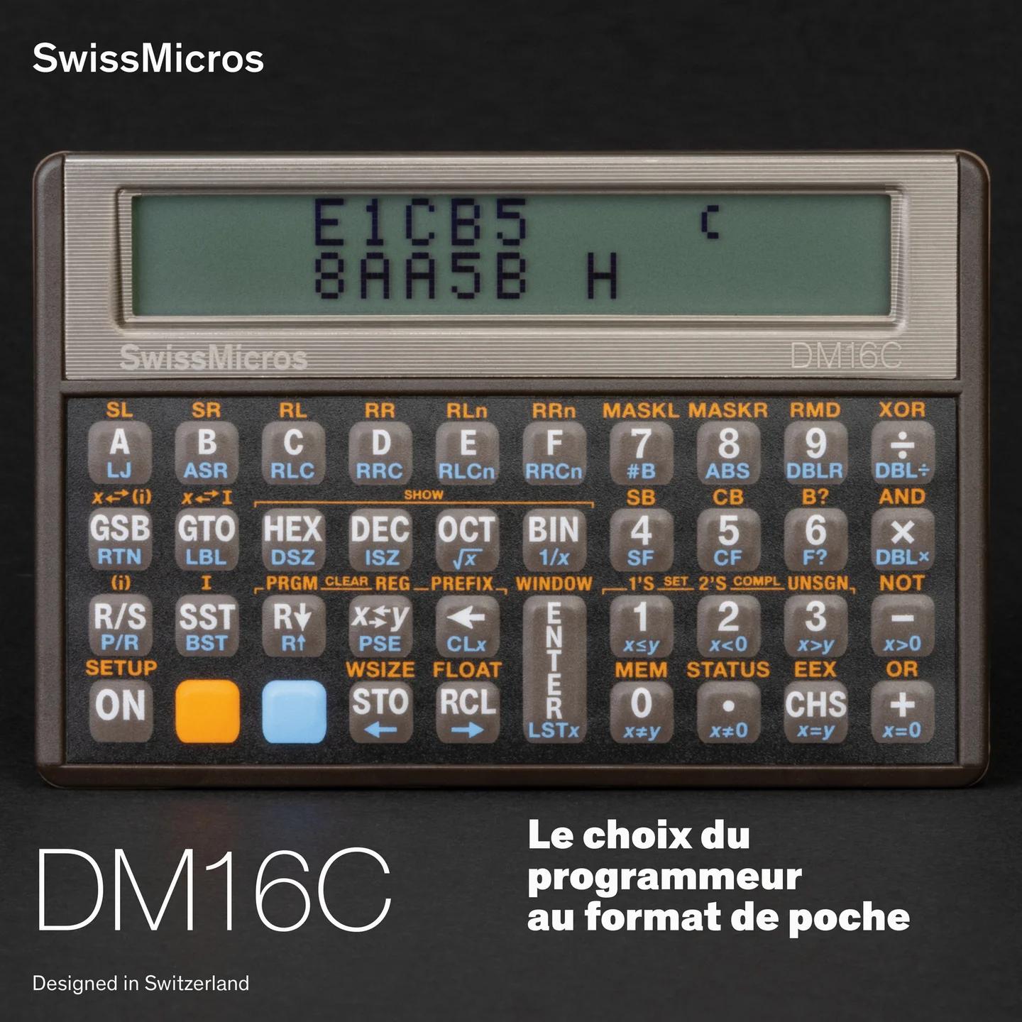 Calculatrice pour programmeurs DM16C