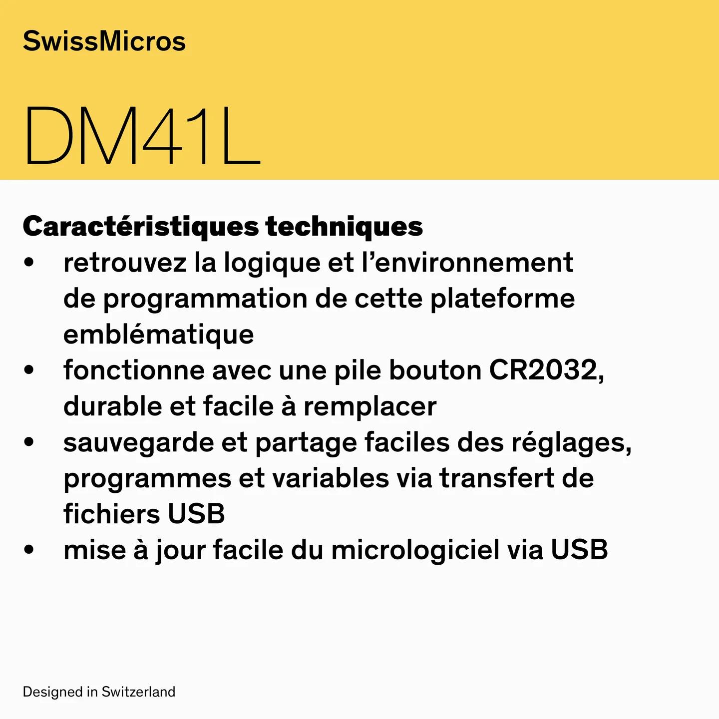 Calculateur du système DM41L
