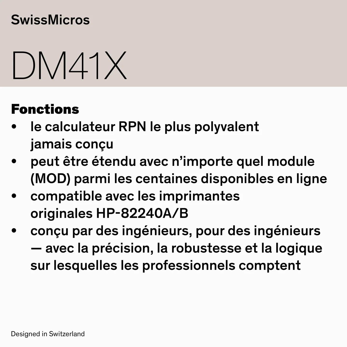 Calculateur du système DM41X