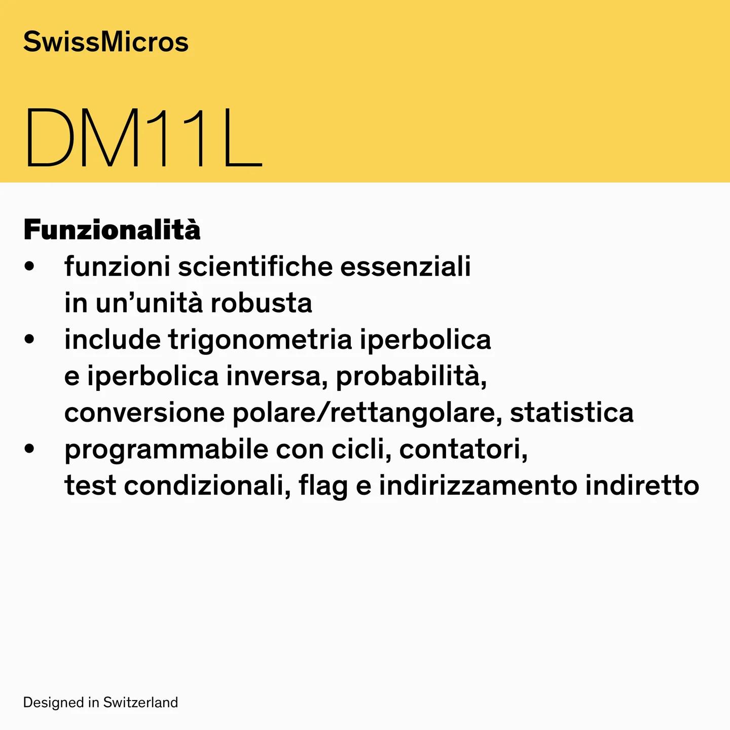 Calcolatrice scientifica DM11L