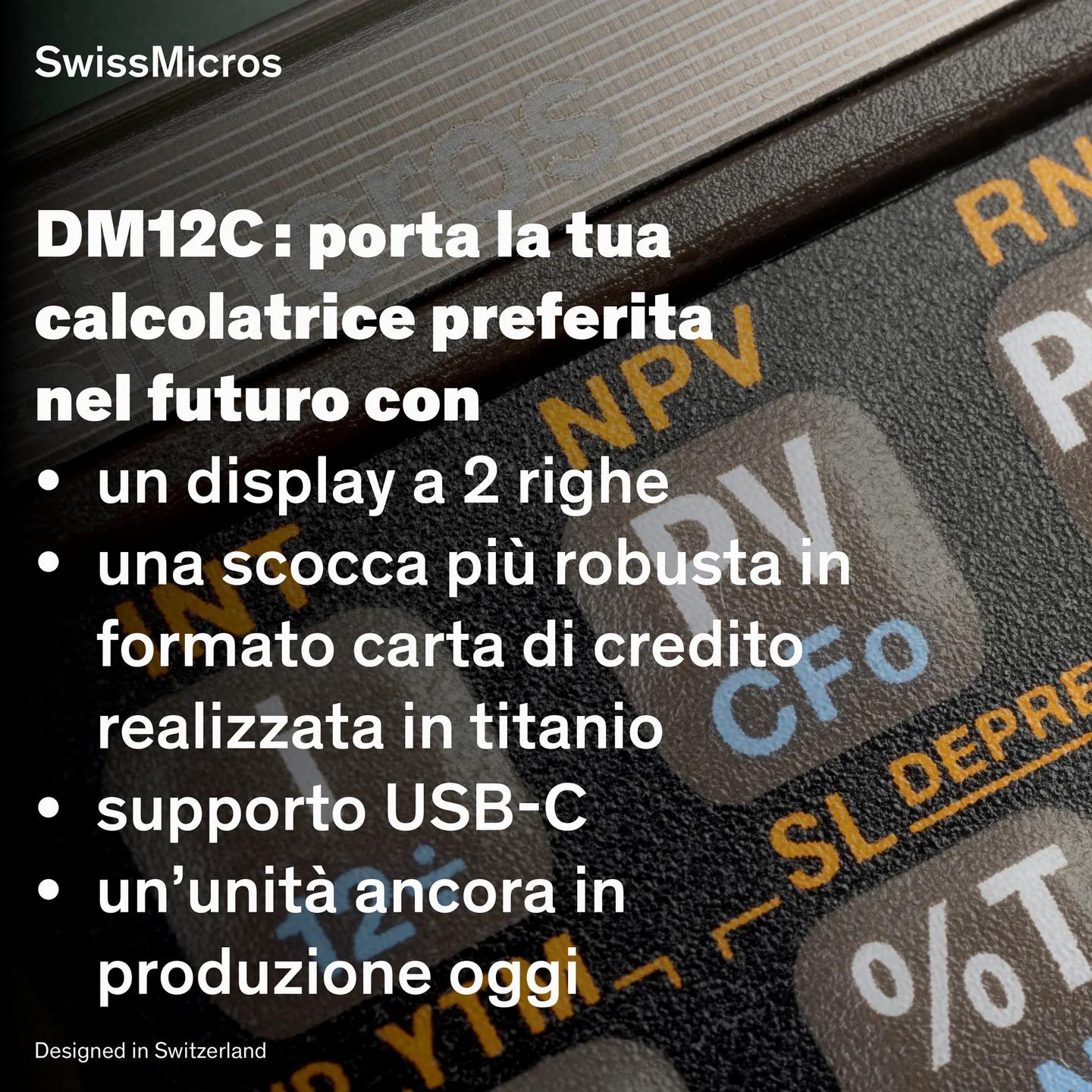 Calcolatrice finanziaria DM12C