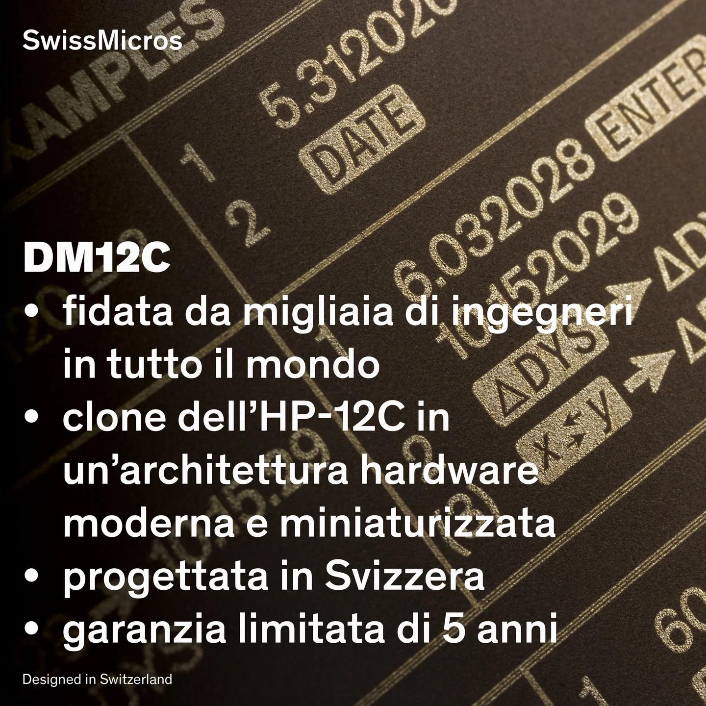 Calcolatrice finanziaria DM12C