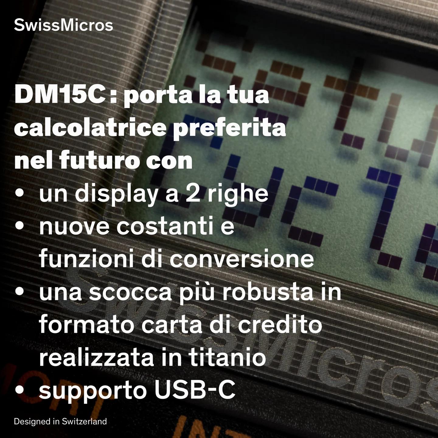 Calcolatrice scientifica DM15C