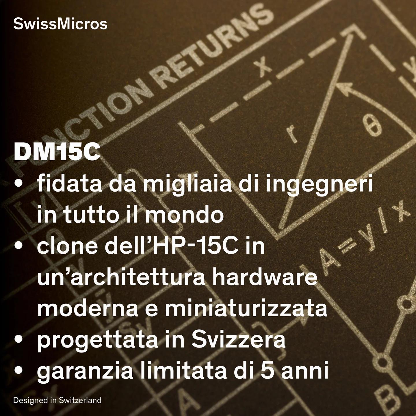 Calcolatrice scientifica DM15C