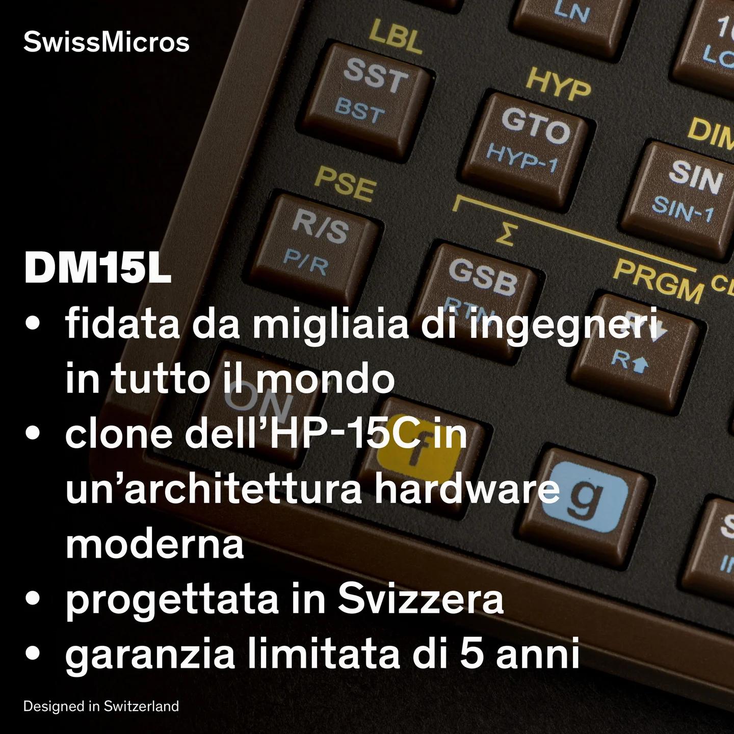 Calcolatrice scientifica DM15L